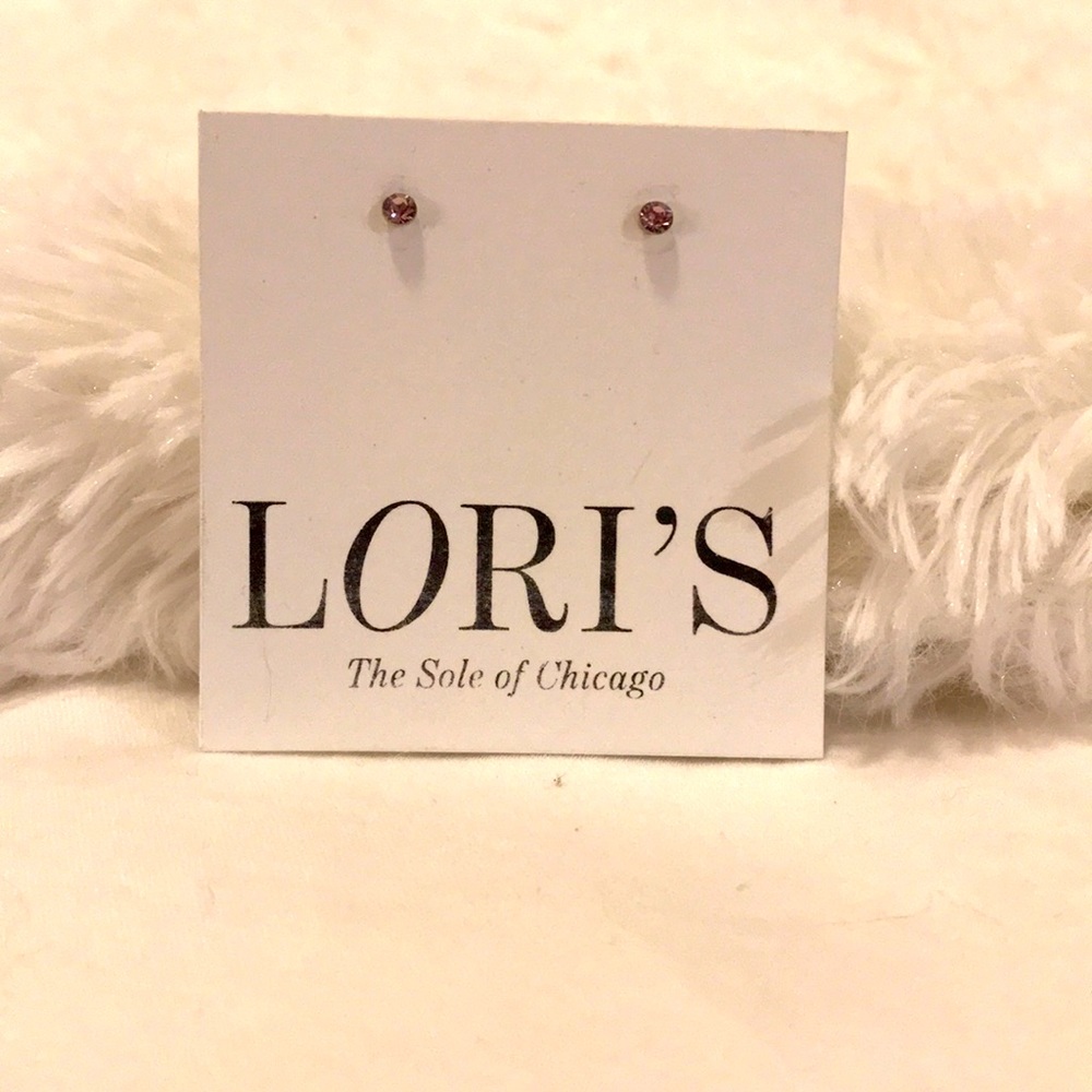 Amethyst Diamond Stud Earrings